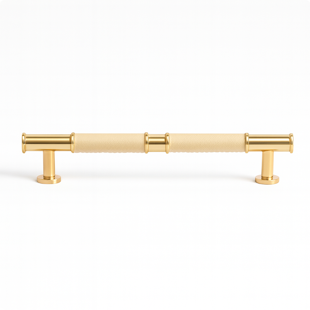 Tuva - Mässing och läder - Crème