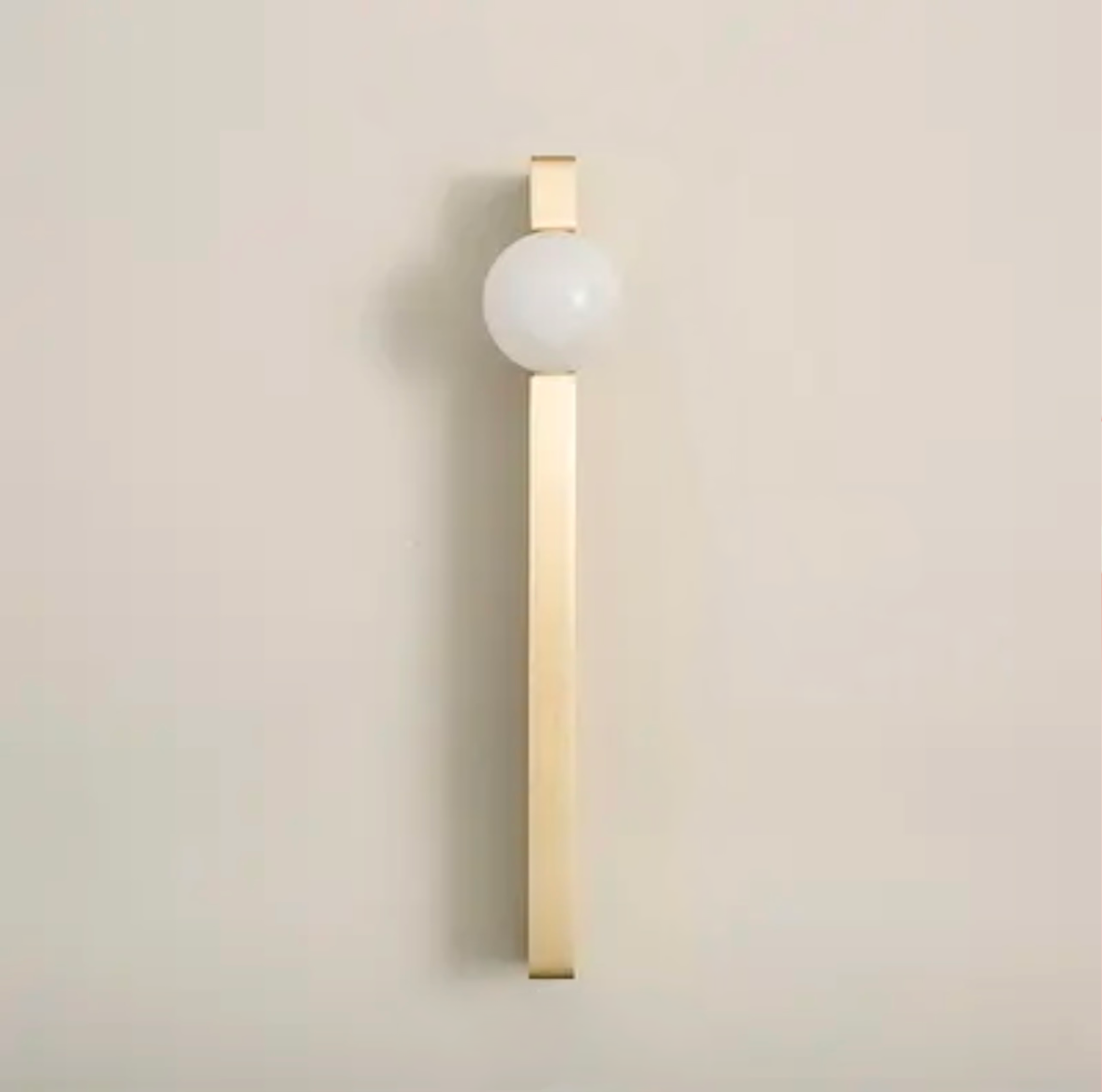 Luca - Brushed brass with round stone