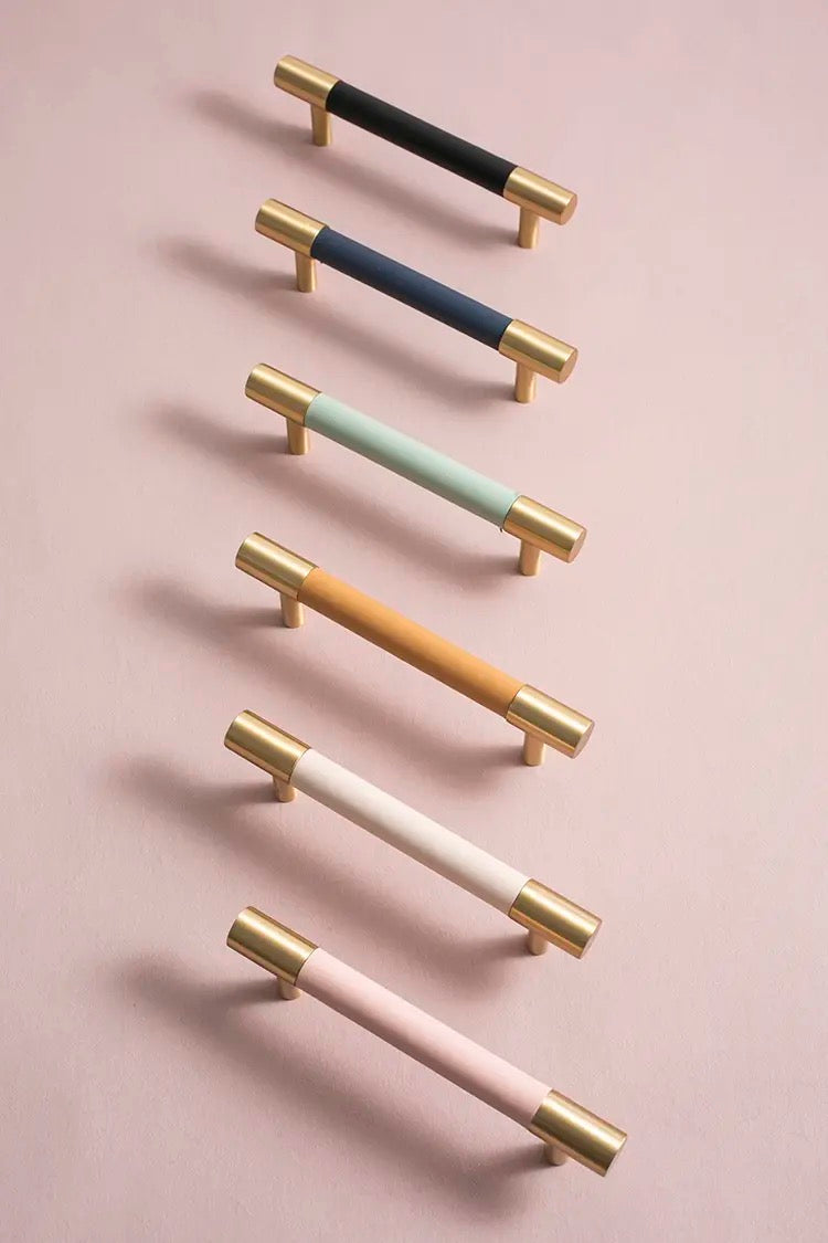 Juno - Brass and colored leather