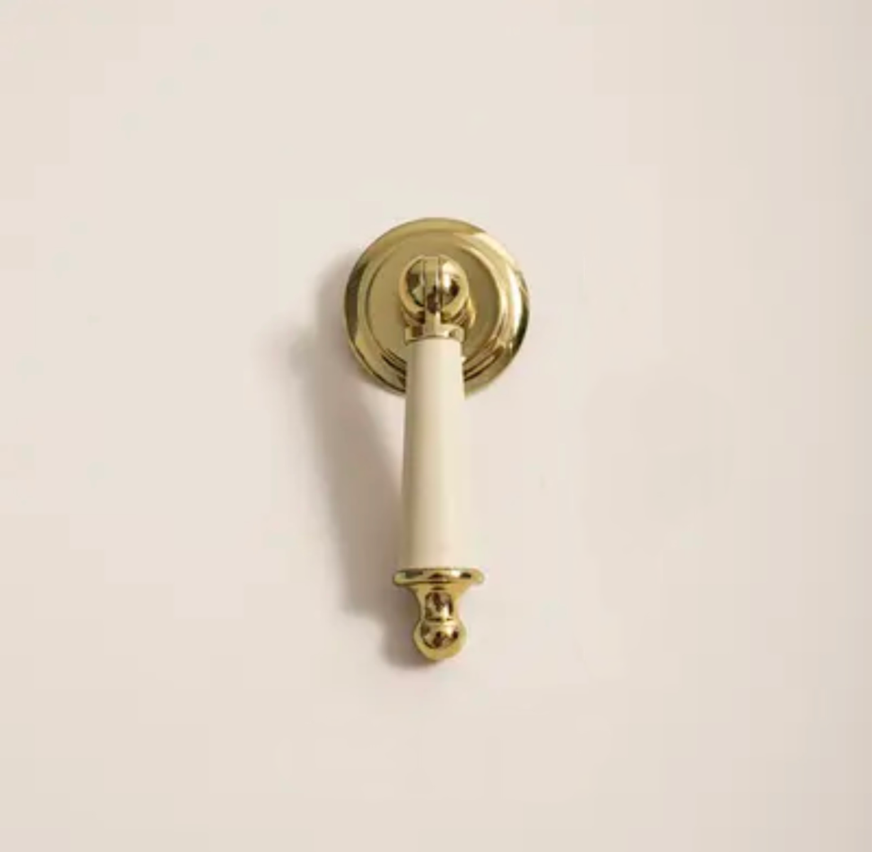Piera - Brass & Leather hanging knob