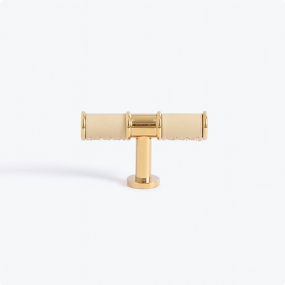 Tuva - Mässing och läder - Crème