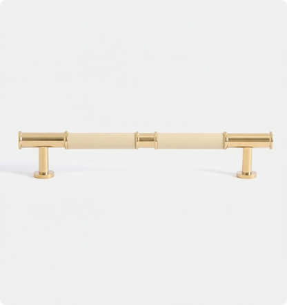 Tuva - Mässing och läder - Crème