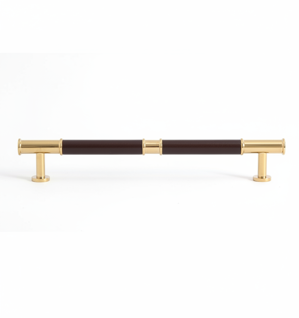 Tuva - Mässing och läder - Burgundy