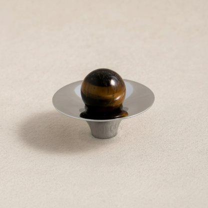 Orin - Knopp i krom med äkta kristall