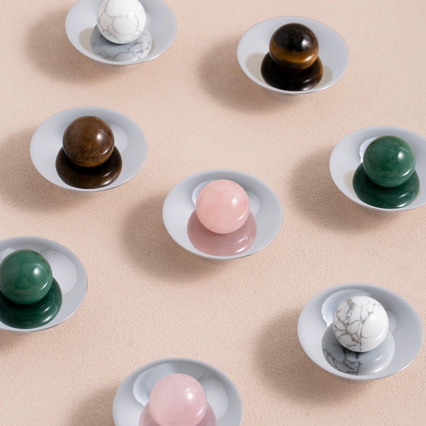 Orin - Knopp i krom med äkta kristall