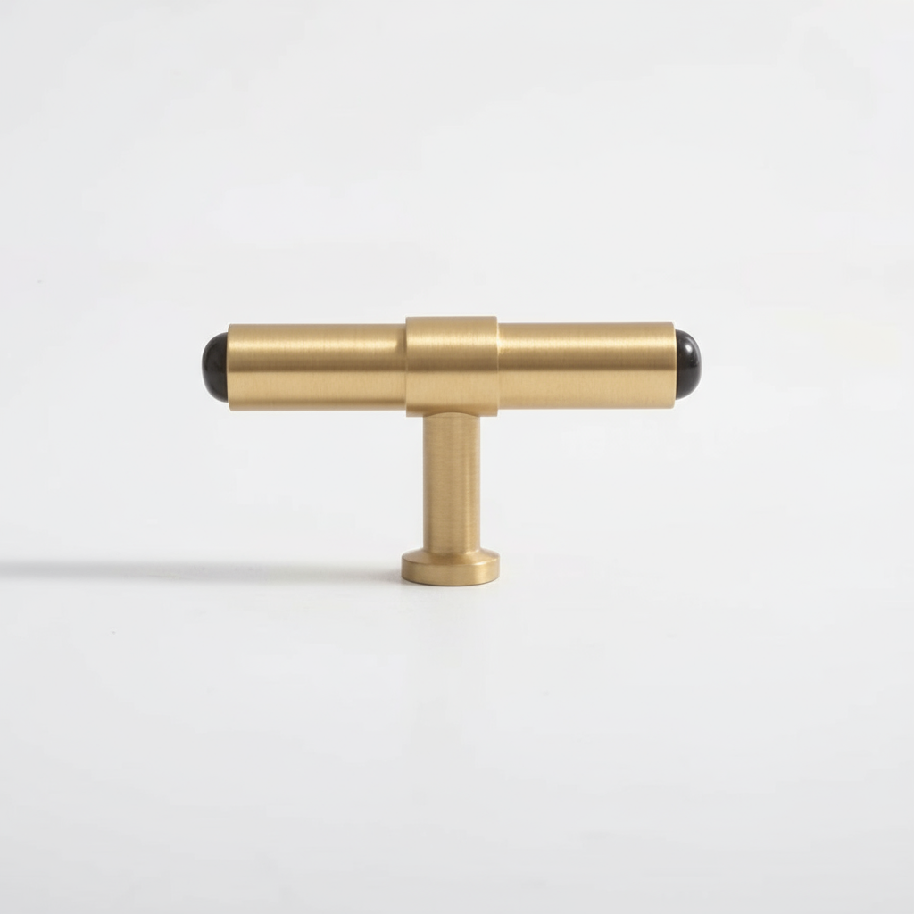 Emy - Mässing och Obsidian sten