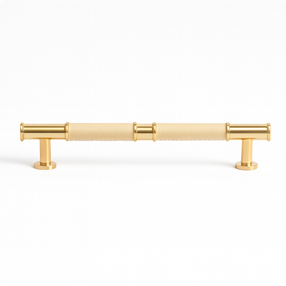 Tuva - Mässing och läder - Crème