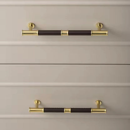 Tuva - Mässing och läder - Burgundy