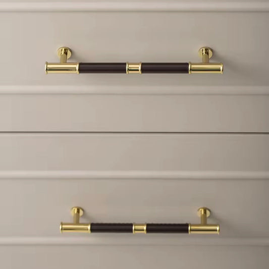 Tuva - Mässing och läder - Burgundy