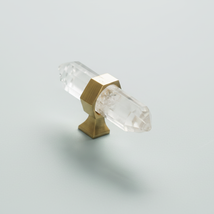 Inse - Borstad mässing och kristall