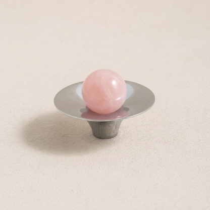 Orin - Knopp i krom med äkta kristall