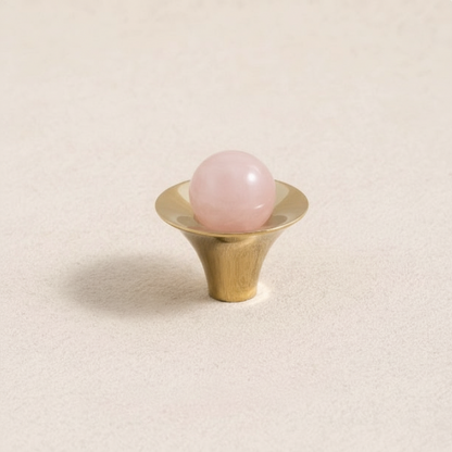 Orin - Knopp i mässing med äkta kristall