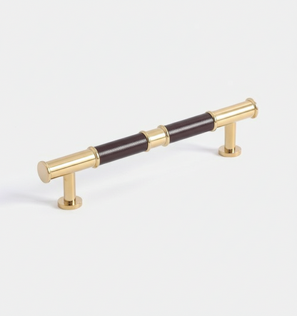 Tuva - Mässing och läder - Burgundy