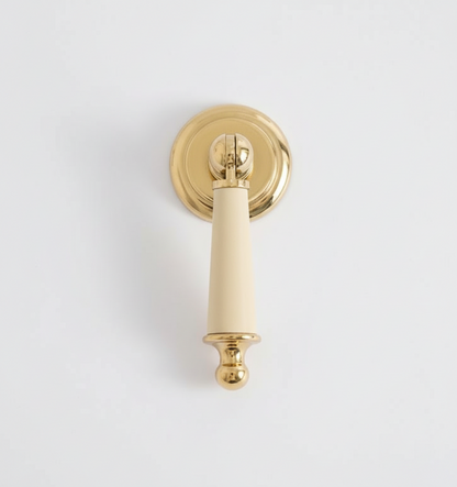 Tuva - Mässing och läder - Crème